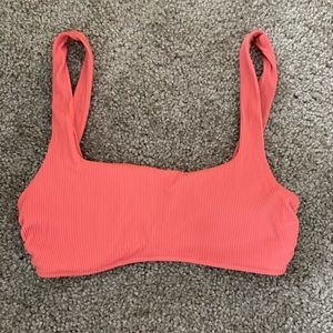 Aerie ribbed scoop neck bikini top